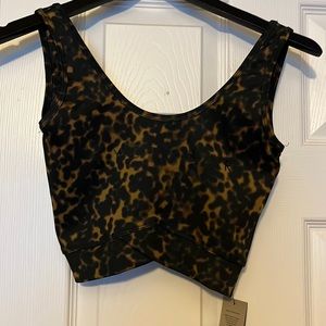 Strut This tortoise print Cyclebar sports bra tank
